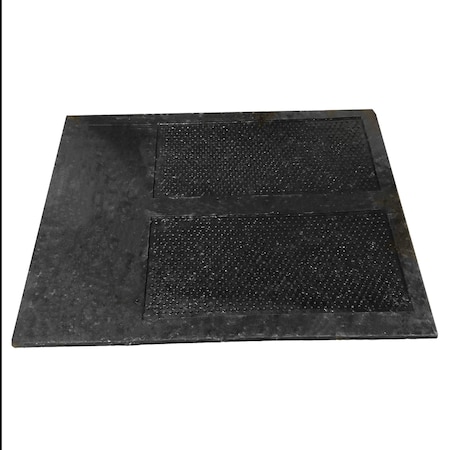 Aeropro Deflecto 24 In.X30 In. Molded Rubber Mud Flap, 1/2 In. Profile, Anti-Spray, 20 In.X20 In. Insert APS30M